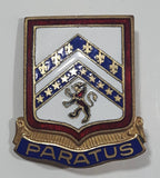 Vintage US Military Army Paratus Metal and Enamel Pin Badge Insignia