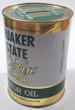 Vintage Quaker State DeLuxe 10W-40 HD Motor Oil 1 U.S. Fl Quart 0.946 Litre Can