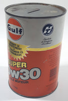 Vintage Gulf Premium 10w30 Motor Oil 1 Litre Can