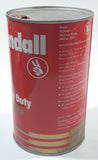 Vintage Kendall Dual Action Heavy Duty S.A.E. 20-20W Motor Oil 1 Quart 1.14 Litre Metal Can
