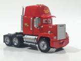 Mattel Disney Pixar Cars Mack Semi Truck #95 Red Plastic Die Cast Toy Car Vehicle n9709