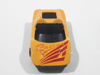 Unknown Brand "Racing" Yellow Die Cast Toy Car Vehicle