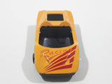 Unknown Brand "Racing" Yellow Die Cast Toy Car Vehicle