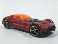 2012 Hot Wheels Ballistik Metallic Red Die Cast Toy Car Vehicle