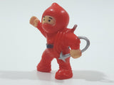 Red Ninja Character 1 3/4" Tall Toy Figure