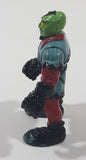 2001 Imaginext Goblin's Dungeon Goblin Green Face Blue and Red Clothing Character 2" Tall Toy Figure