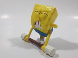 2012 McDonald's SpongeBob SquarePants Weightlifter 3 1/4" Tall Wind Up Toy Figure