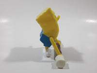2012 McDonald's SpongeBob SquarePants Weightlifter 3 1/4" Tall Wind Up Toy Figure