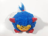 2012 Hasbro Furby Party Rockers Blue Character with Red Horns Animatronic Battery Operated Interactive 3 1/2" Tall Talking Pet Toy