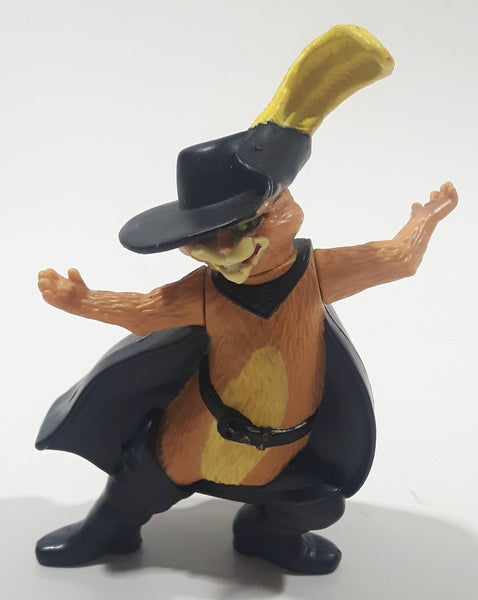 2007 McDonald's Shrek The Third Puss N Boots Character 4" Tall Plastic Toy Figure