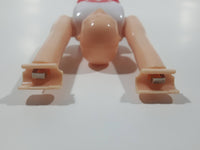 2017 Hasbro Fantastic Gymnastic Vault Challenge Red and White Gymnast 7 1/2" Long Plastic Toy Replacement Piece