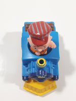 1989 Peanuts Charlie Brown Cartoon Character in Pullback Motorized Friction Toy Train Vehicle McDonald's Happy Meal Not Working