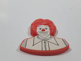 1985 McDonald's Ronald McDonald Character 2" x 2 3/8" Plastic Fridge Magnet