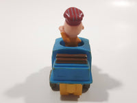 1989 Peanuts Charlie Brown Cartoon Character in Pullback Motorized Friction Toy Train Vehicle McDonald's Happy Meal Not Working