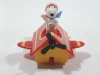 Vintage 1989 Peanuts Gang Pop Mobiles United Features Syndicate Snoopy Flying Ace Doghouse Plastic Toy McDonald's Happy Meals Not Working
