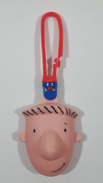 1999 McDonald's BHVE Doug's First Movie Head Shaped Doug Character Plastic Toy Clip