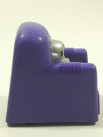 1999 Wendy's Fox Children's Network Bobby's World Purple Rotating Chair Plastic Toy 3" Tall