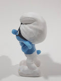 2011 McDonald's Peyo Smurfs Brainy 2 3/4" Tall PVC Toy Figure