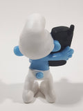 2011 McDonald's Peyo Smurfs Brainy 2 3/4" Tall PVC Toy Figure