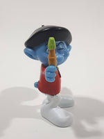 2011 McDonald's Peyo "Painter" Artist Smurfs 2 3/4" PVC Toy Figure