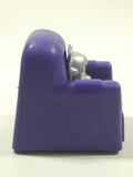 1999 Wendy's Fox Children's Network Bobby's World Purple Rotating Chair Plastic Toy 3" Tall