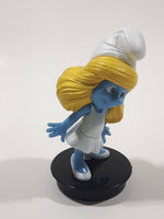 2011 Snapco Peyo Smurfs Smurfette Character 3 1/4" Tall PVC Toy Figure