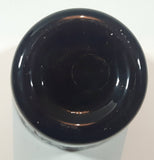 Black Engraved Flowers Glass 2 1/2" Tall Candle Holder