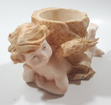 Casa Elite Angle Baby Themed 7" Long Resin Candle Holder Designed By M. Valenti One Small Chip