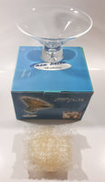 Casa Elite Gift Collection Aqua Lite 6 1/2" Diameter Glass Candle Holder New in Box