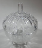 Vintage RCR Royal Crystal Rock Leaded Crystal Glass 7" Tall Lidded Candy Dish Made In Italy