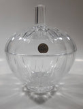 Vintage RCR Royal Crystal Rock Leaded Crystal Glass 7" Tall Lidded Candy Dish Made In Italy