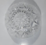 Vintage RCR Royal Crystal Rock Leaded Crystal Glass 7" Tall Lidded Candy Dish Made In Italy