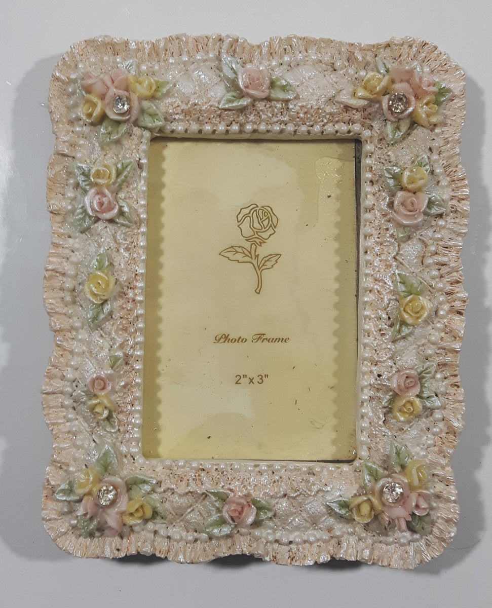 Pink Rose Flower Themed 3D Resin Photo Picture Frame – Treasure Valley ...