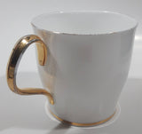 Vintage Royal Albert Val D'Or White Gold Trim 3 1/4" Tall Tea Cup Thin Handle Crack