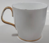 Vintage Royal Albert Val D'Or White Gold Trim 3 1/4" Tall Tea Cup Thin Handle Crack