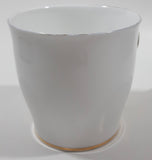 Vintage Royal Albert Val D'Or White Gold Trim 3 1/4" Tall Tea Cup Thin Handle Crack