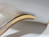 Vintage Royal Albert Val D'Or White Gold Trim 3 1/4" Tall Tea Cup Thin Handle Crack