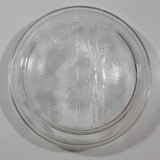 Set of 4 Bamboo Themed Clear Embossed Glass Bowl Dishes