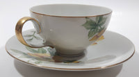 Vintage Occupied Japan Meito Norleans China Sun Glory Pattern Tea Cup and Saucer Plate Set