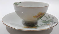 Vintage Occupied Japan Meito Norleans China Sun Glory Pattern Tea Cup and Saucer Plate Set