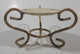 Ornate Metal Footed Candle Stand Holder 4 1/4" Tall