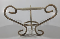 Ornate Metal Footed Candle Stand Holder 5" Tall