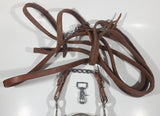 Brown Leather Horse Tack Metal 5 1/2" Wide