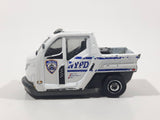 2016 Matchbox NYPD Police Parking "Meter Made" White Die Cast Toy Car Emergency Vehicle