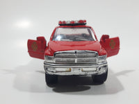 Maisto Dodge Ram Pickup Truck Search & Rescue Red 1/46 Scale Pull Back Die Cast Toy Car Vehicle with Opening Doors