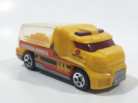 2010 Hot Wheels Rapid Response Ambulance Yellow Die Cast Toy Car Emergency Rescue Vehicle