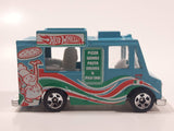 2014 Hot Wheels HW City Works Good Humor Truck Pizza Aqua Blue Catering Food Truck Die Cast Toy Car Vehicle