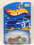 2000 Hot Wheels First Editions 36/36 Blast Lane Metalflake Orange Die Cast Toy Motor Bike Motor Cycle Vehicle - New in Package Sealed