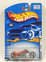 2000 Hot Wheels First Editions 36/36 Blast Lane Metalflake Orange Die Cast Toy Motor Bike Motor Cycle Vehicle - New in Package Sealed