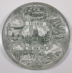 Vintage Idaho The Gem State 7" Diameter Porcelain Collector Plate